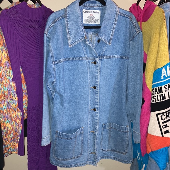 Plus Size Denim Jacket - Picture 6 of 8